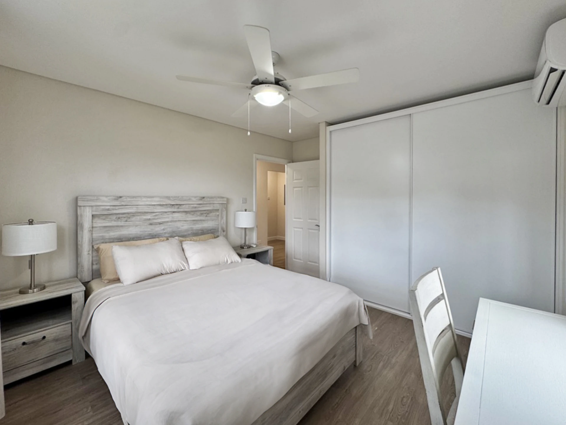 Ceiling fans throughout