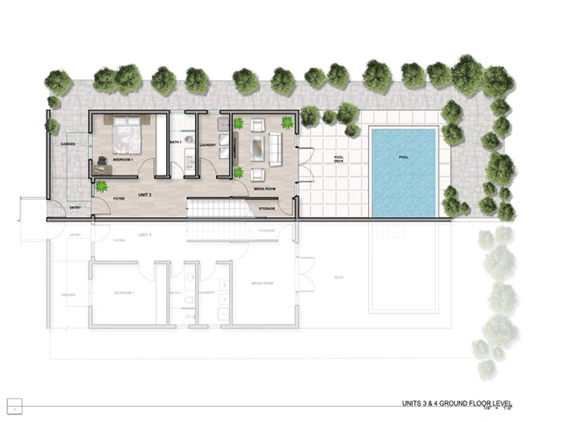 Units 3 & 4 ground floor level