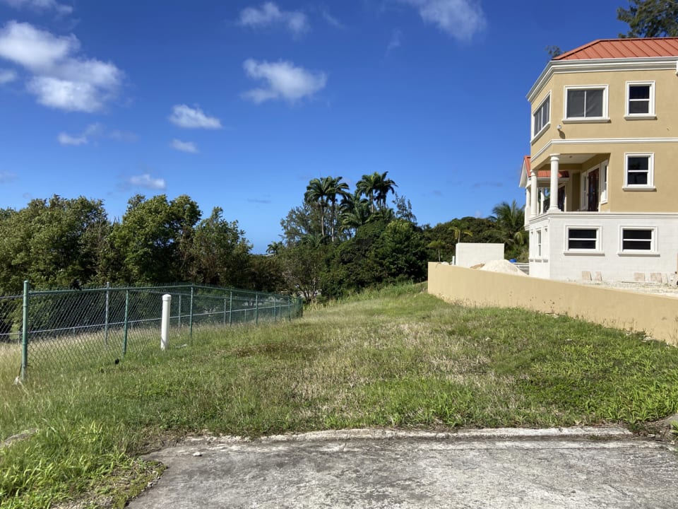 Entrance to the lot