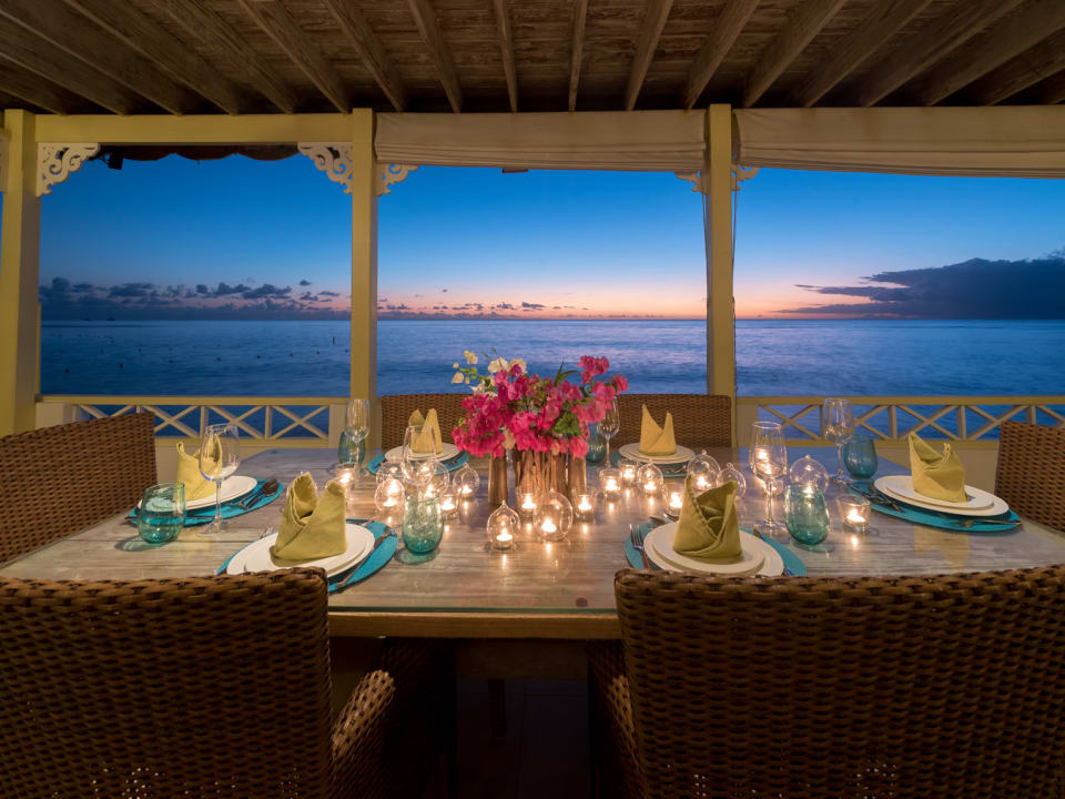 Romantic dining terrace