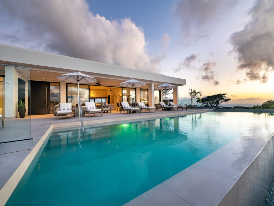 Poolside lounging