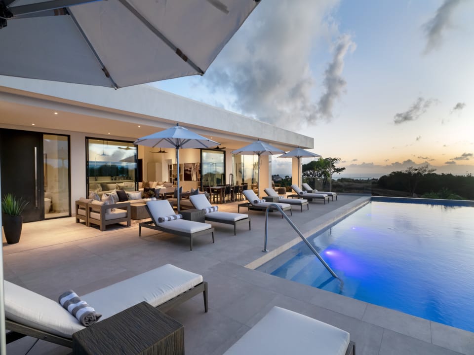Poolside lounging
