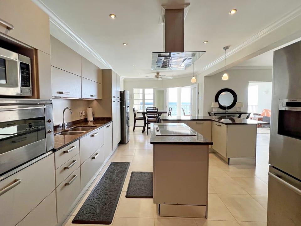 Open-plan kitchen