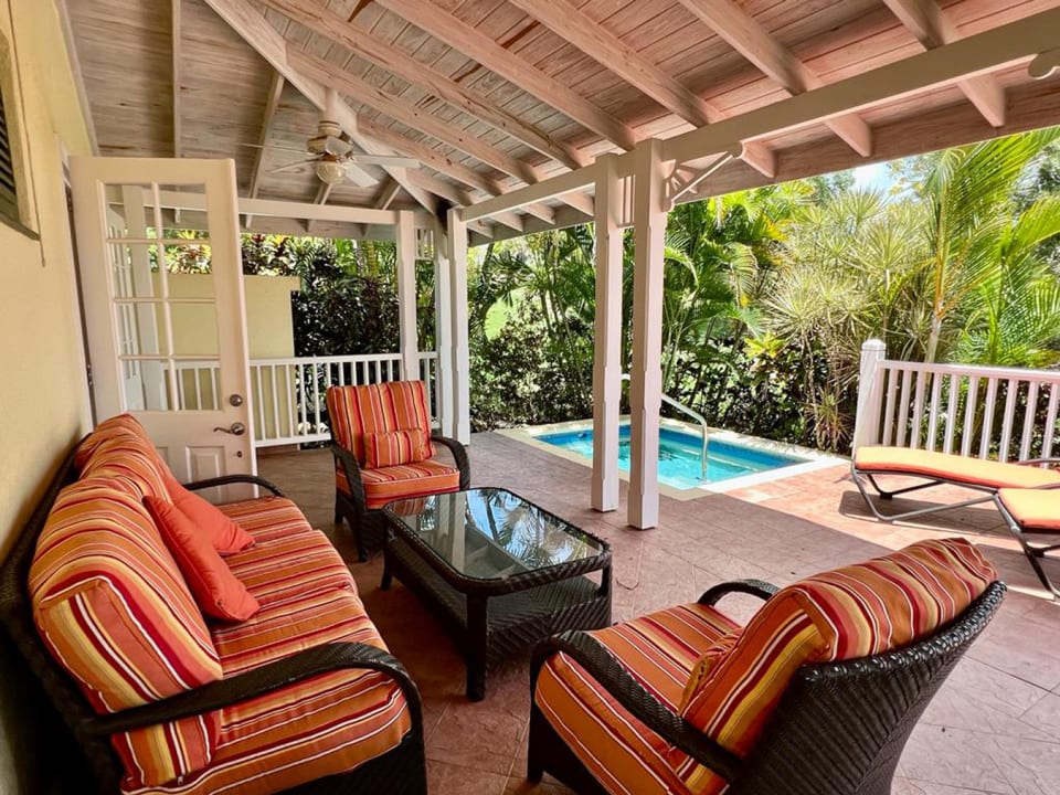 Patio and private plunge pool