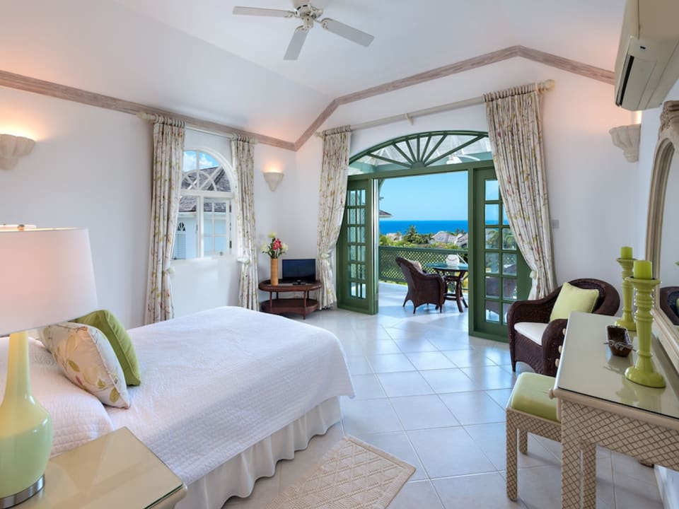 Main bedroom with Caribbean Sea Views