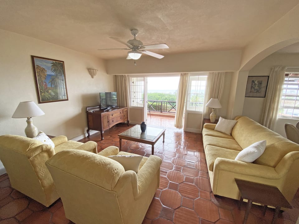 Living area in one of the townhouses