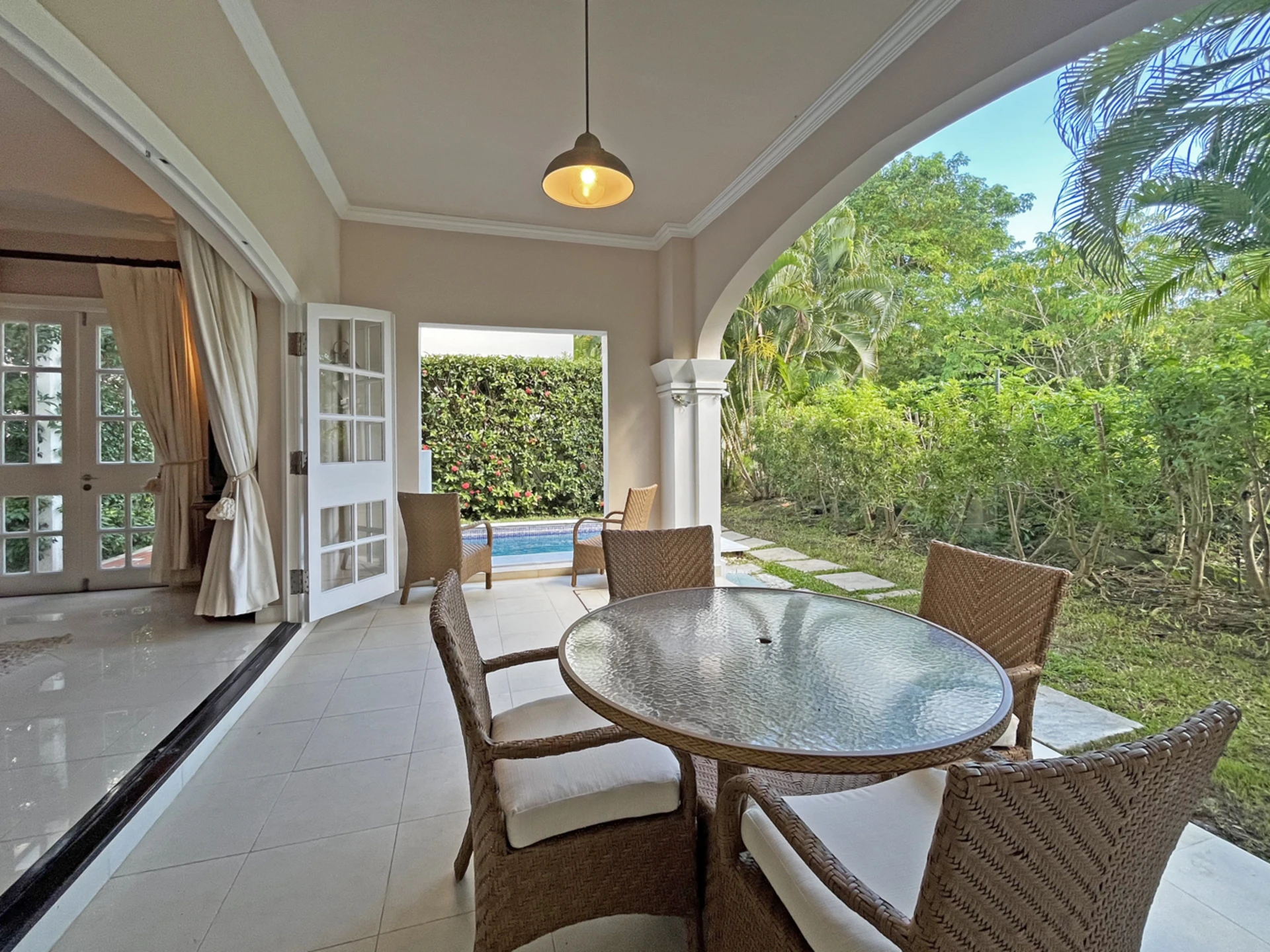 Covered terrace