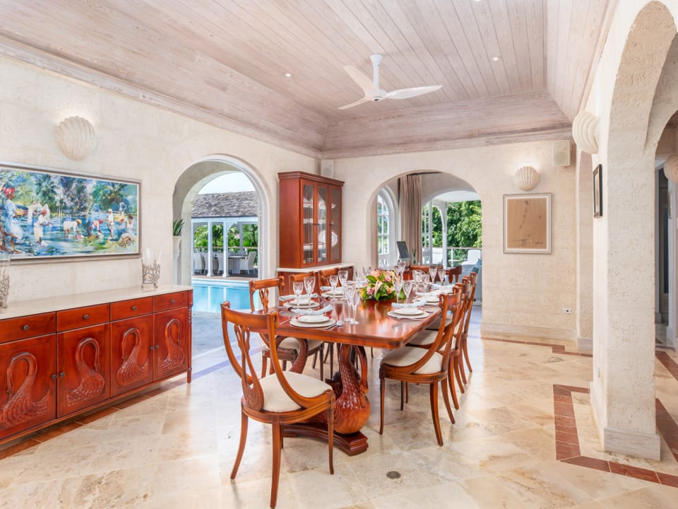 Formal dining area