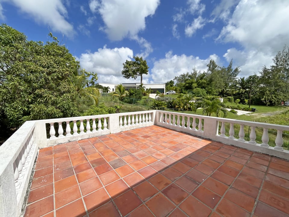 Large patio off the office