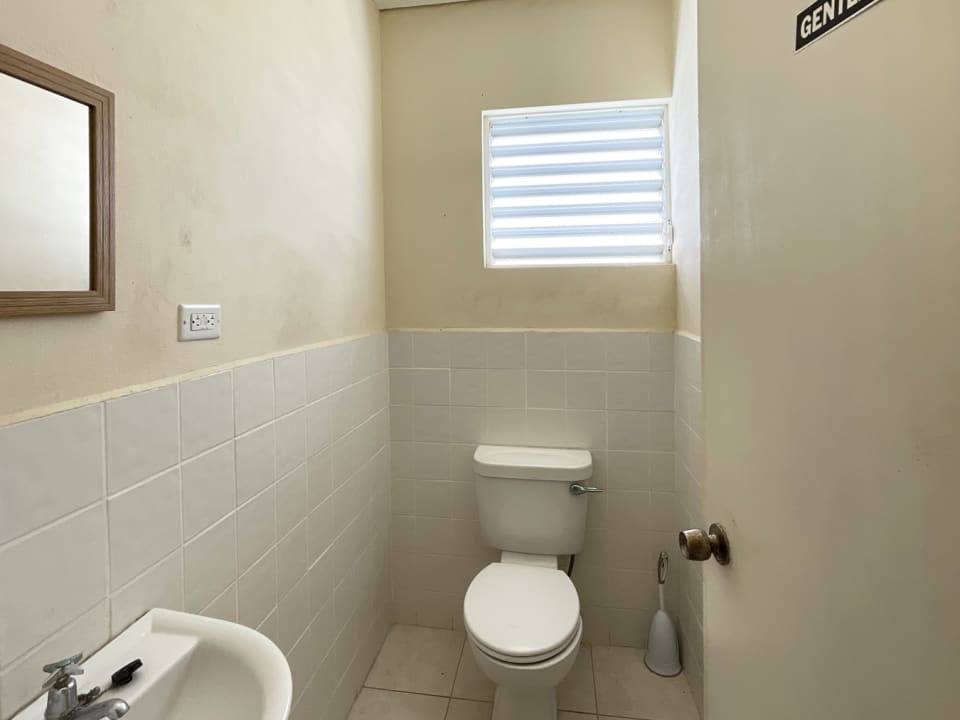 One of 2 bathrooms on upper level