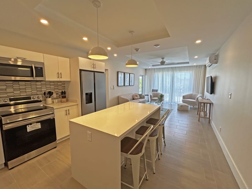Modern open plan kitchen