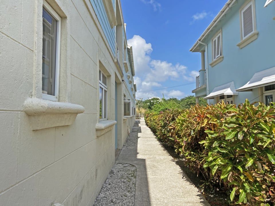 Walkway to the unit