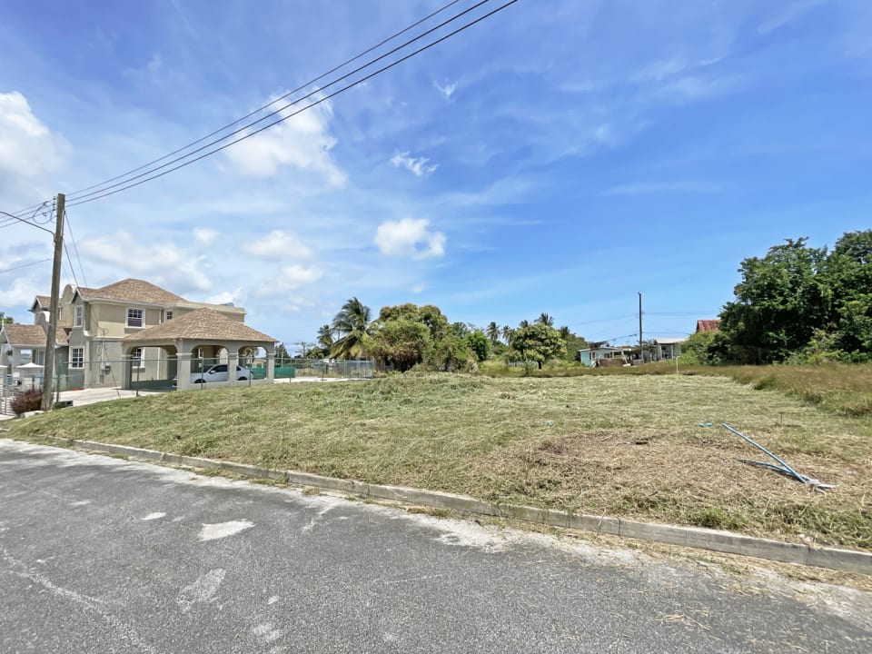 View of Lot 6 looking south