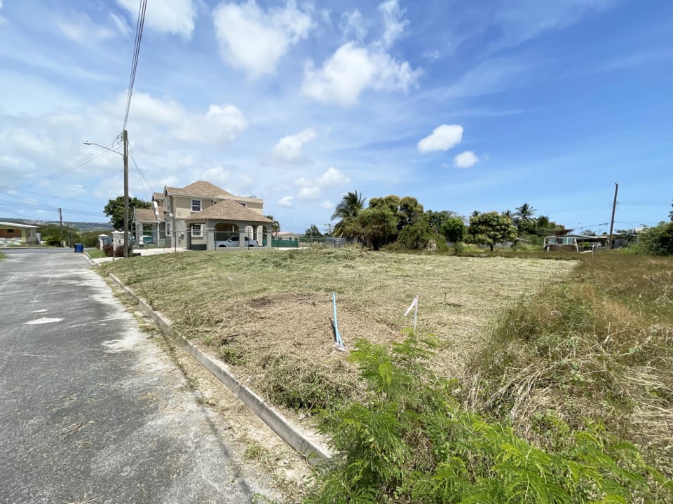 View of Lot 6 and the access road