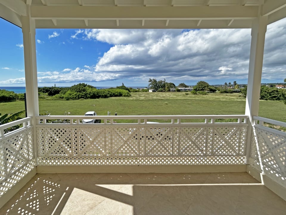 Private patio from the main bedroom with sea views