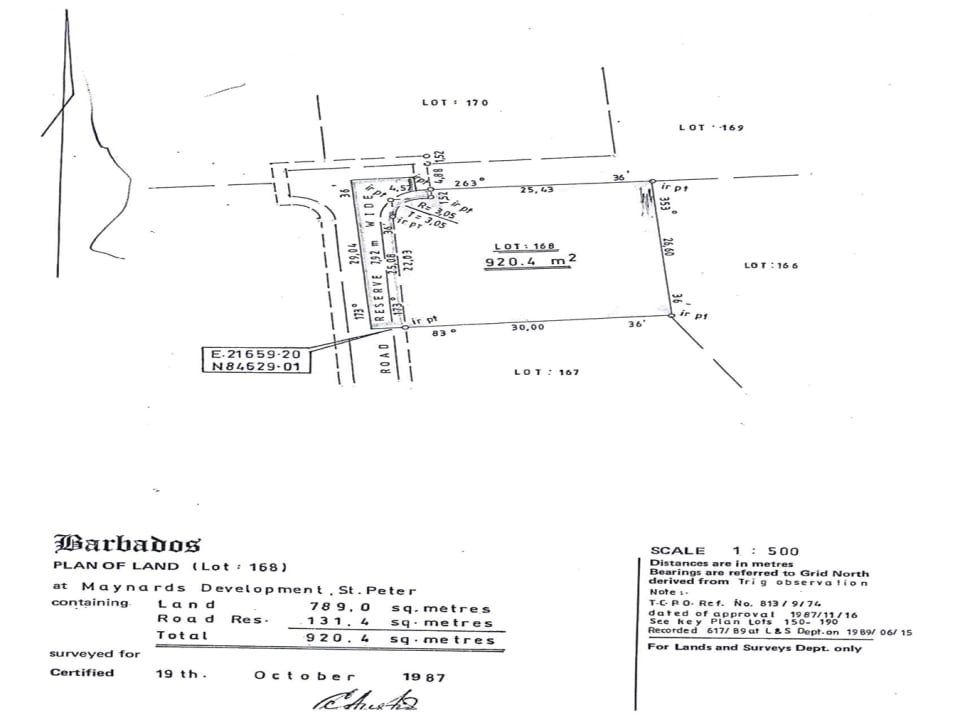 Plot plan