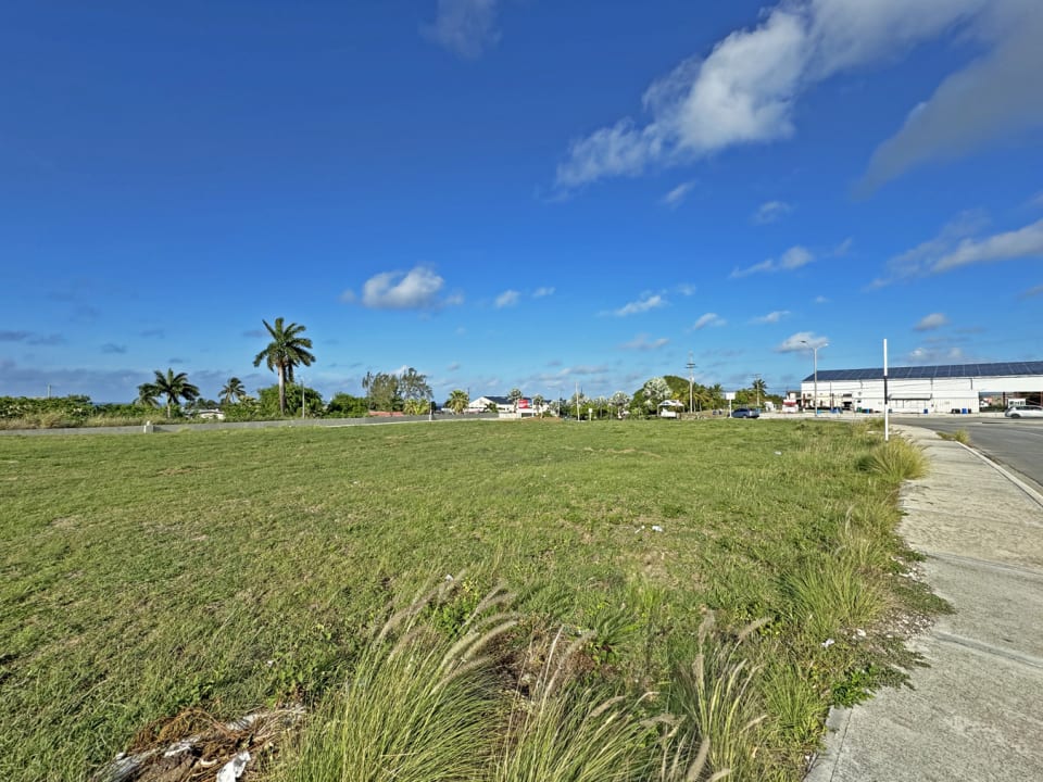 View of lot facing Roundabout