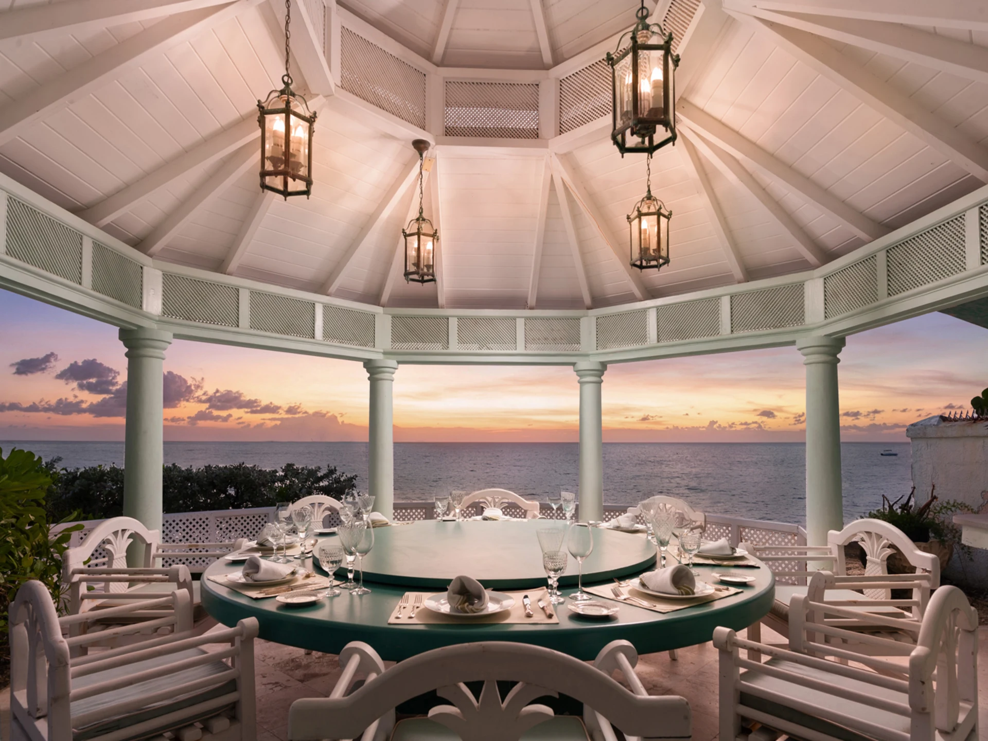 Dining Gazebo on the Water's Edge