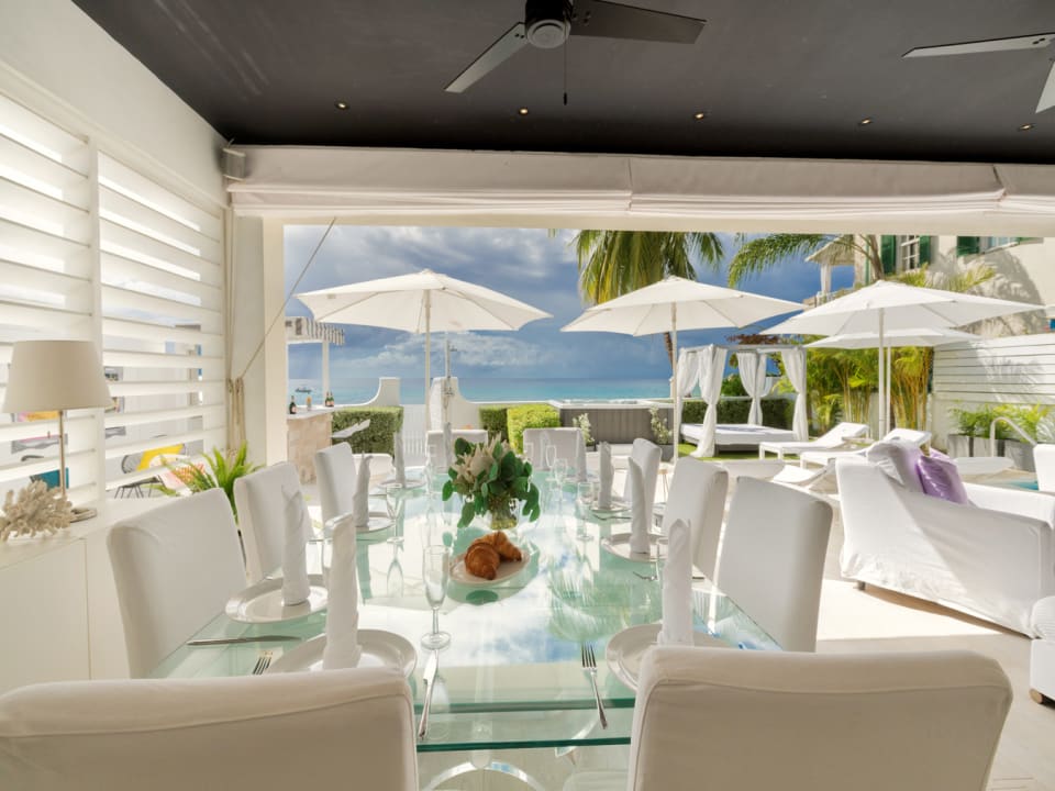 Bright and airy dining area