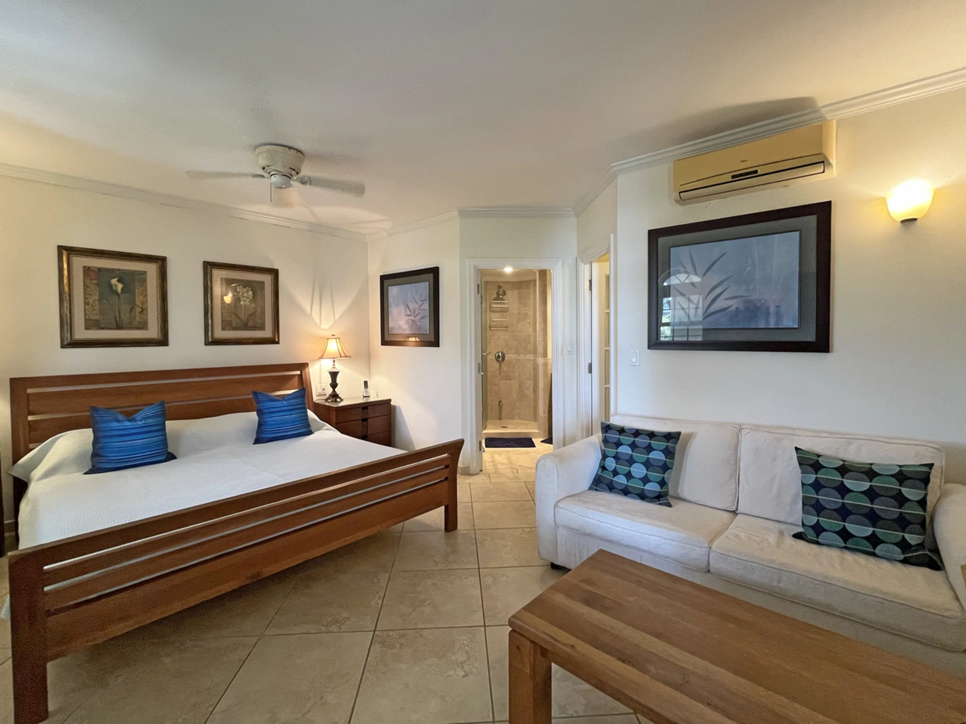 Guest suite with walk-in closet