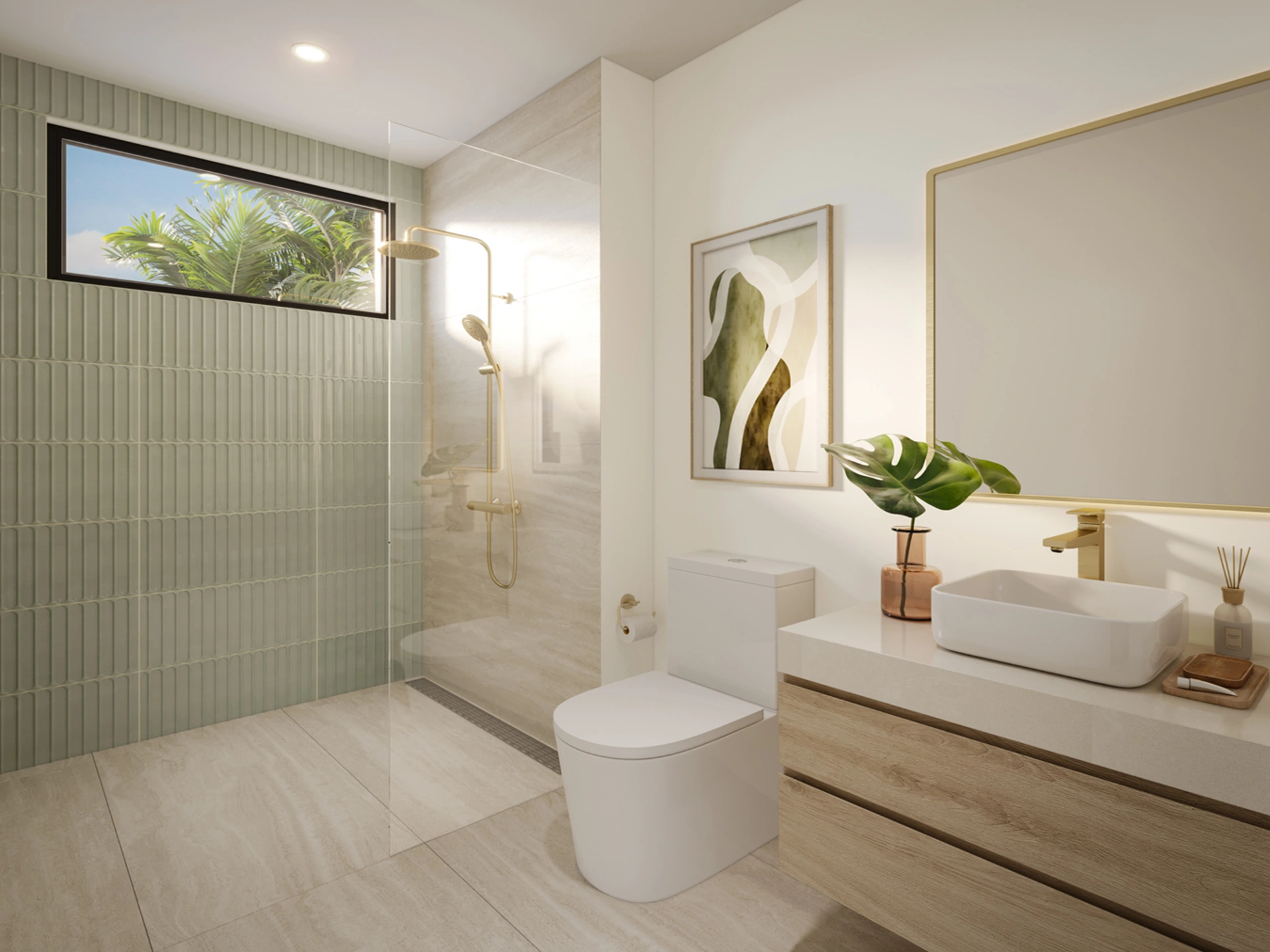 Upper en-suite guest bathroom