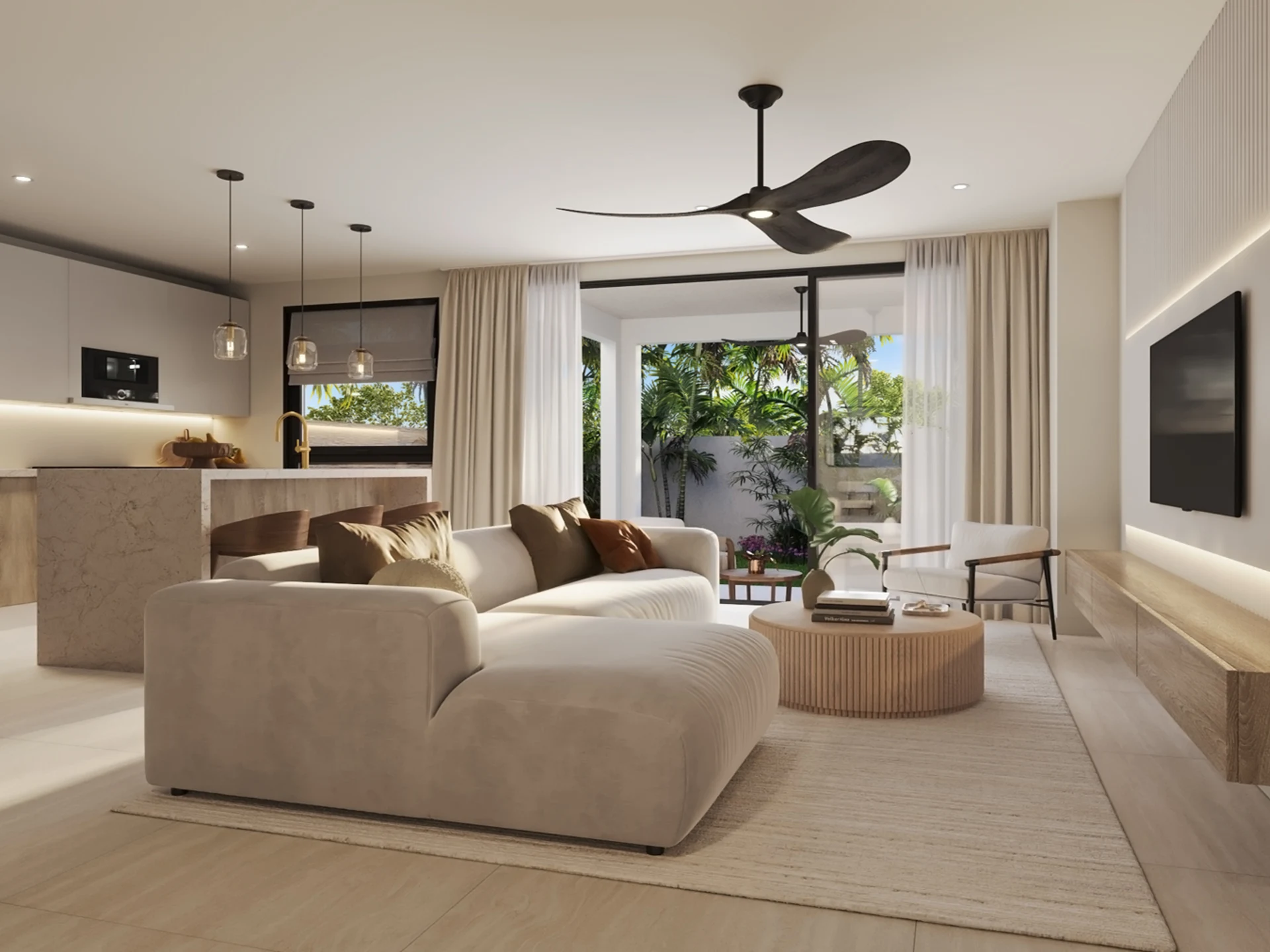 Open-plan concept