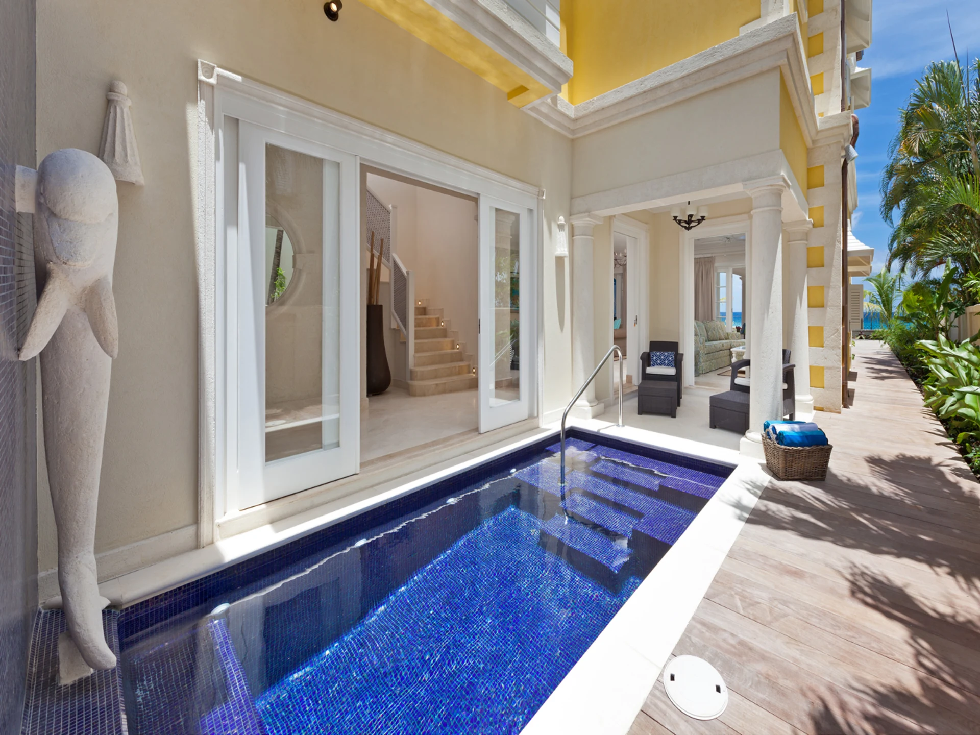 Pool at northern side of house