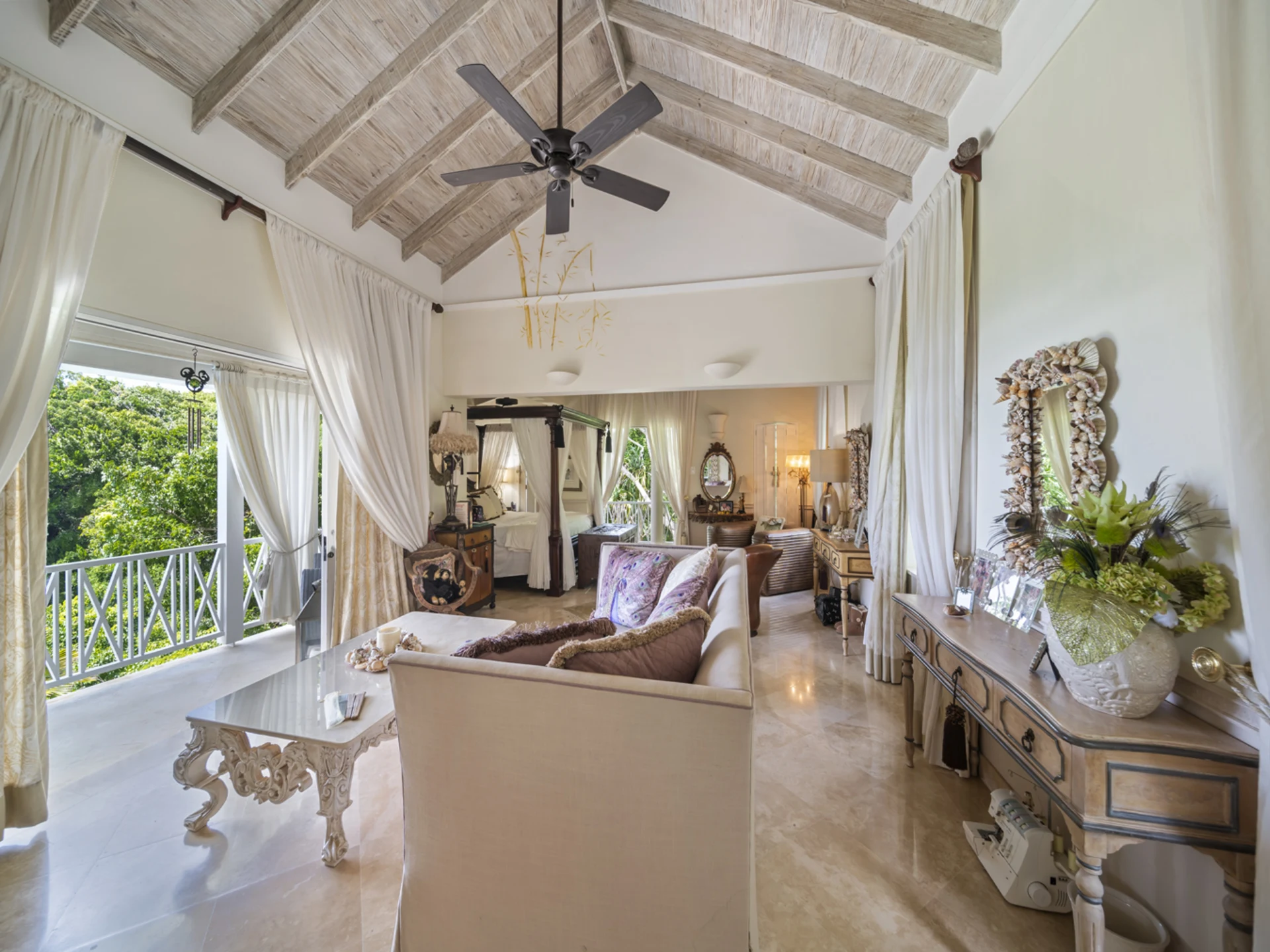 Bedroom with balcony