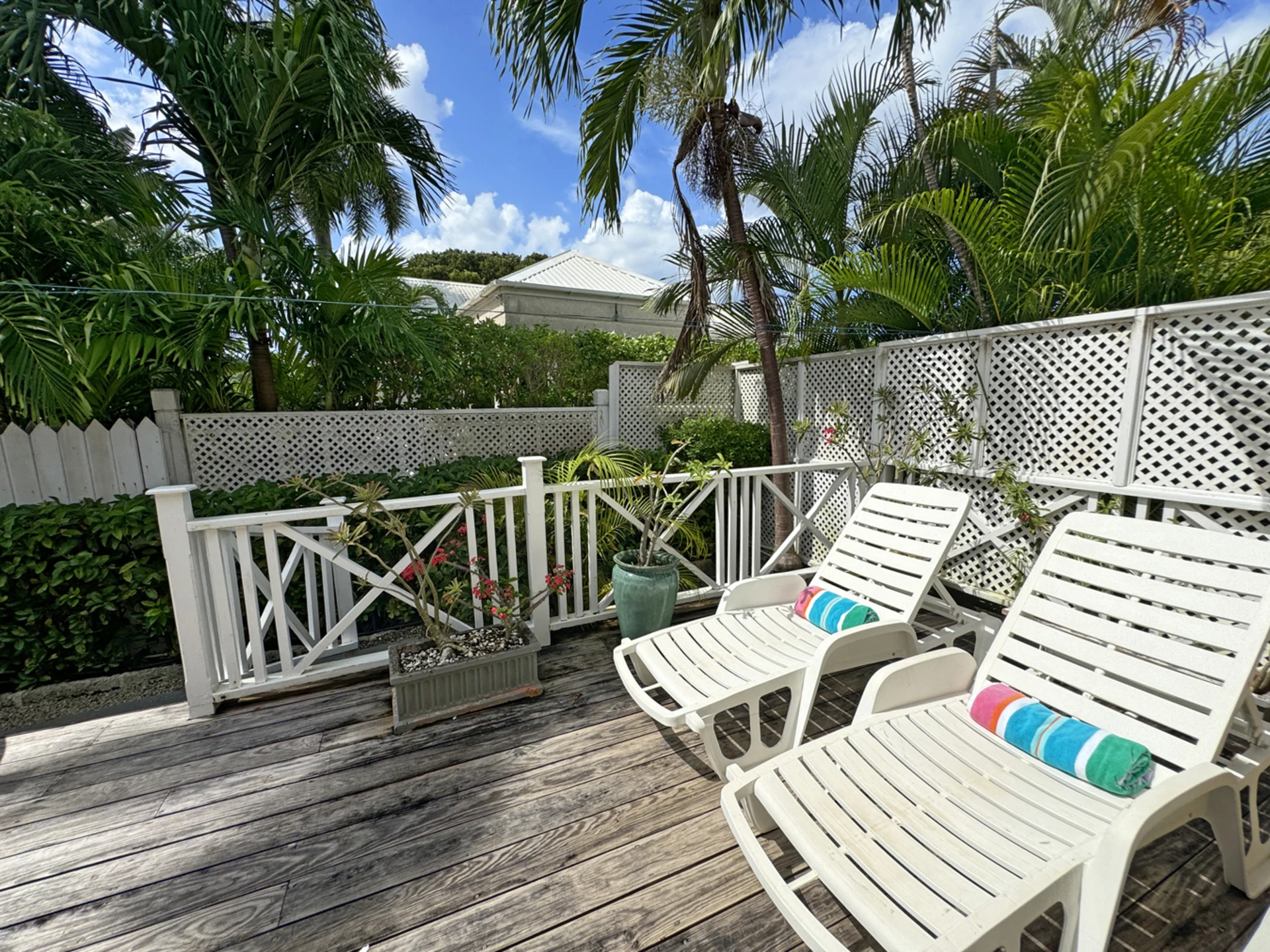 Private deck off both bedrooms