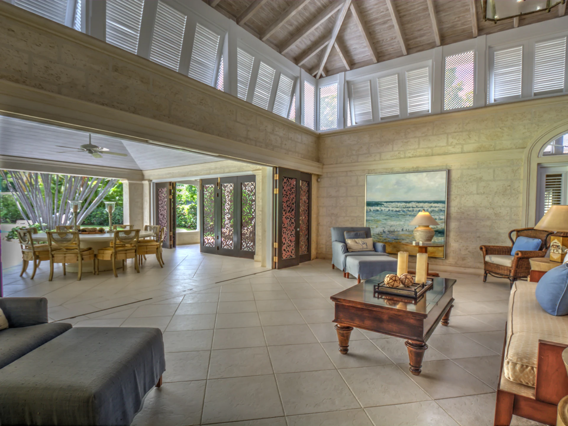 Seamless indoor-outdoor flow to the patio