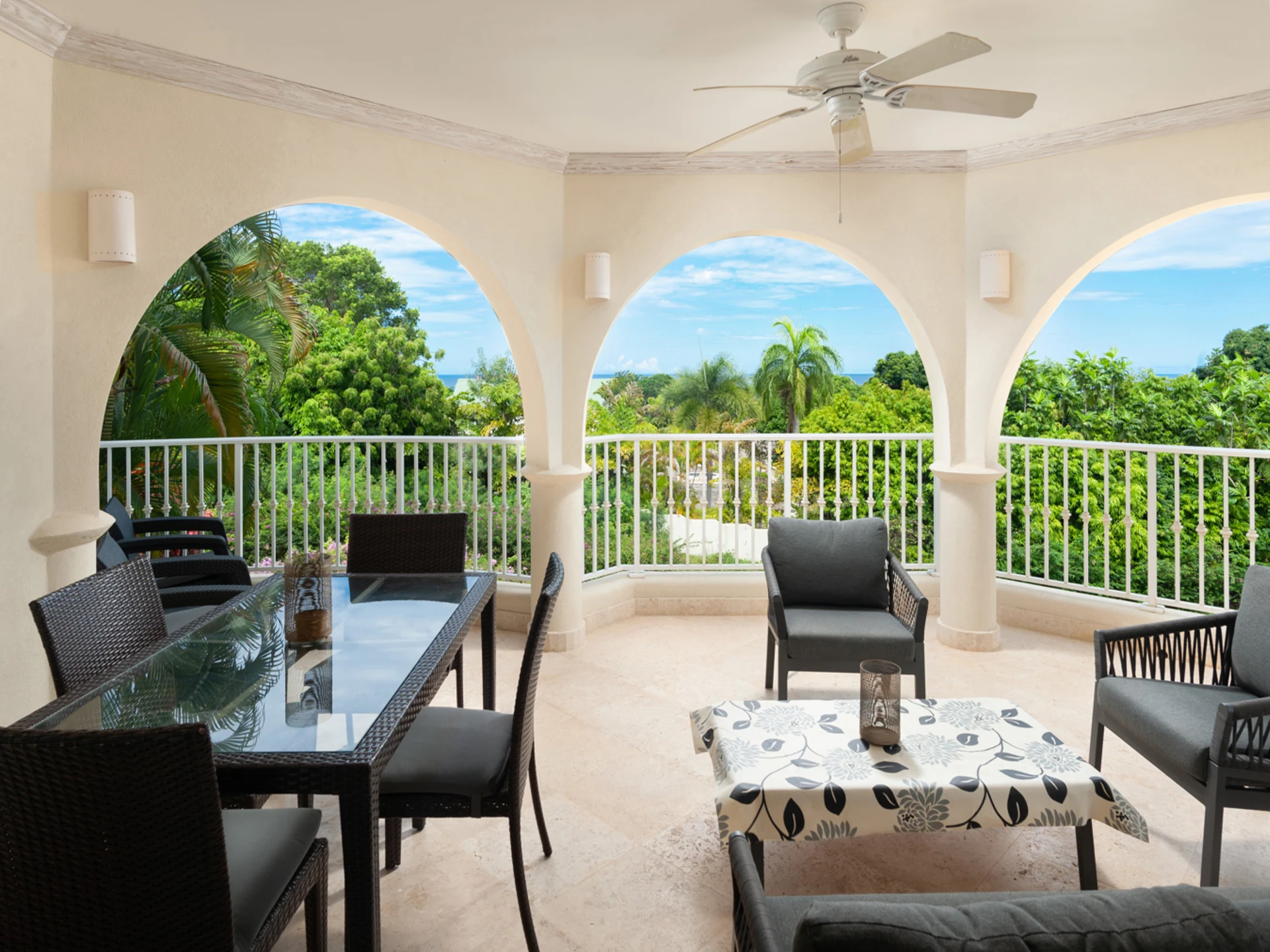 Some lovely sea views from the patio terrace
