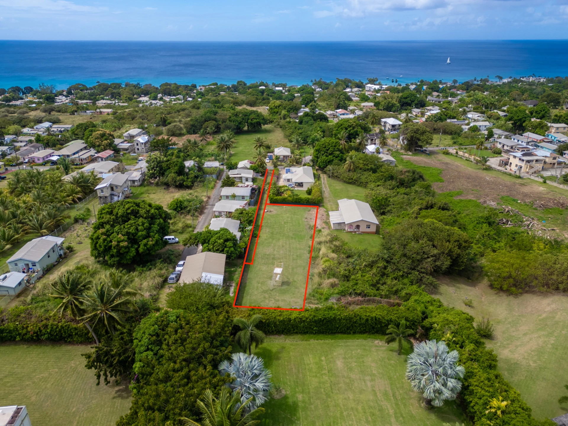 Aerial photo of the site