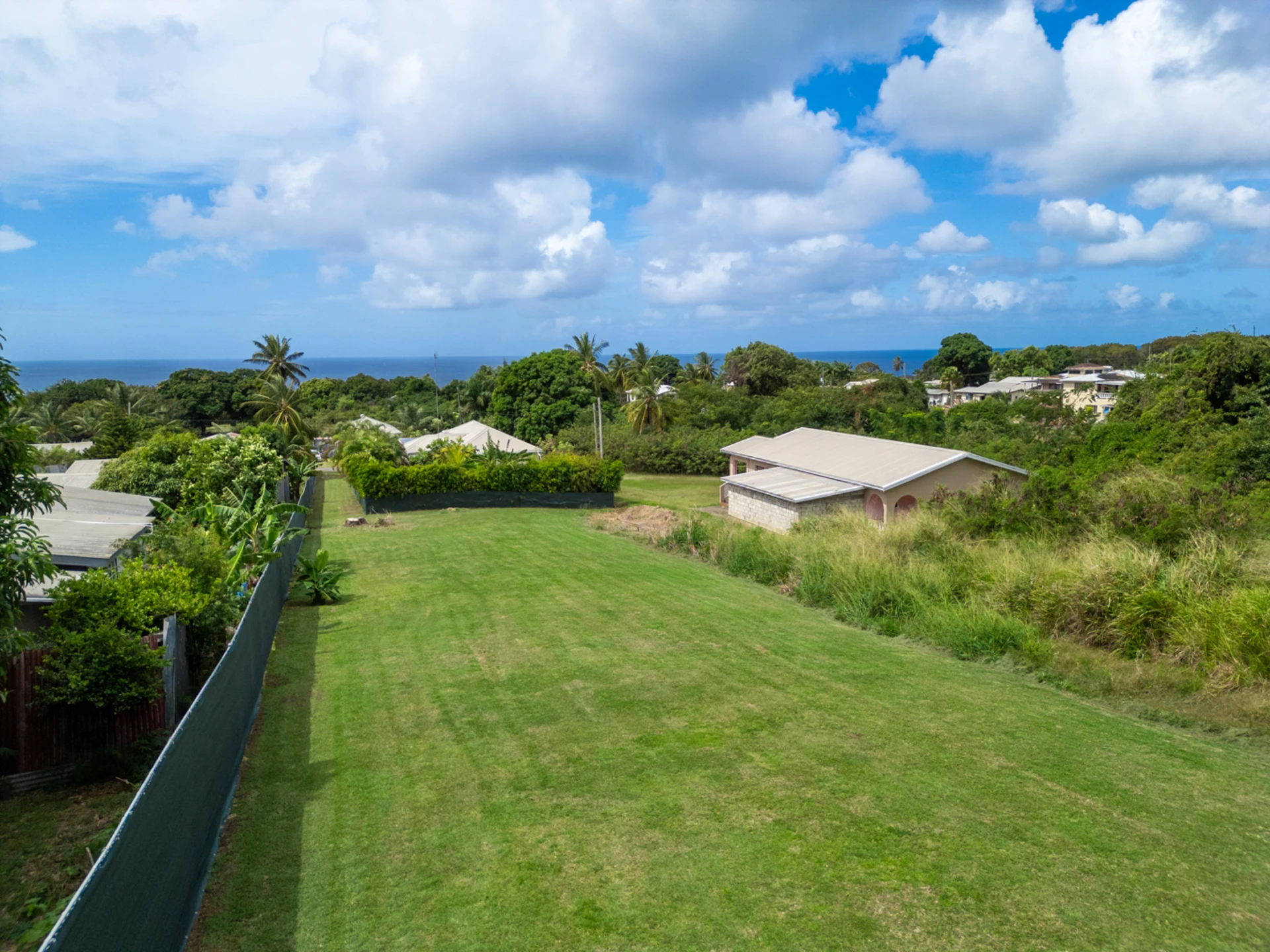 View of site looking west