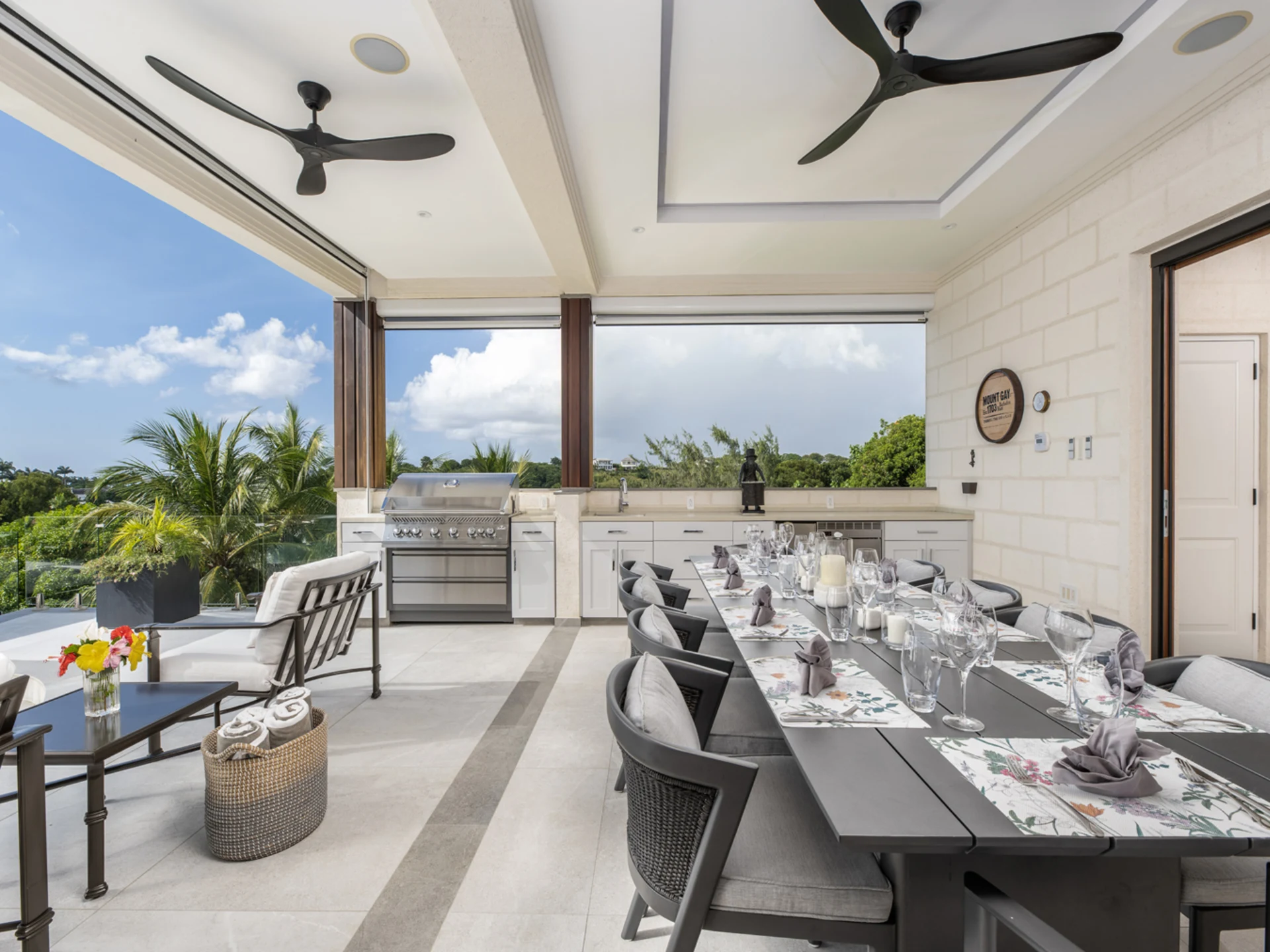 Al fresco dining area