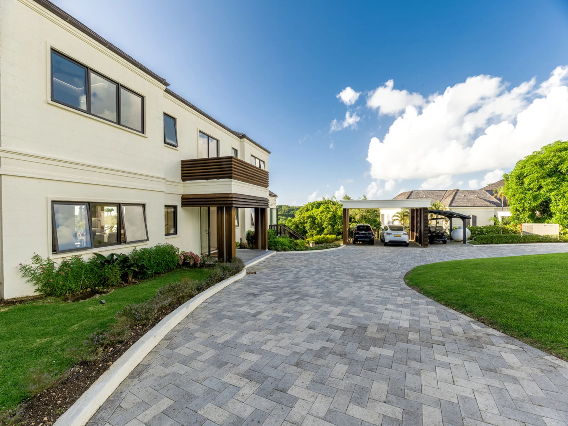 2-car garage and buggy bay
