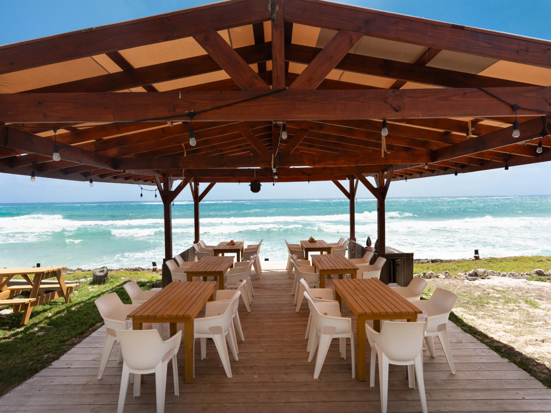 Al fresco dining area