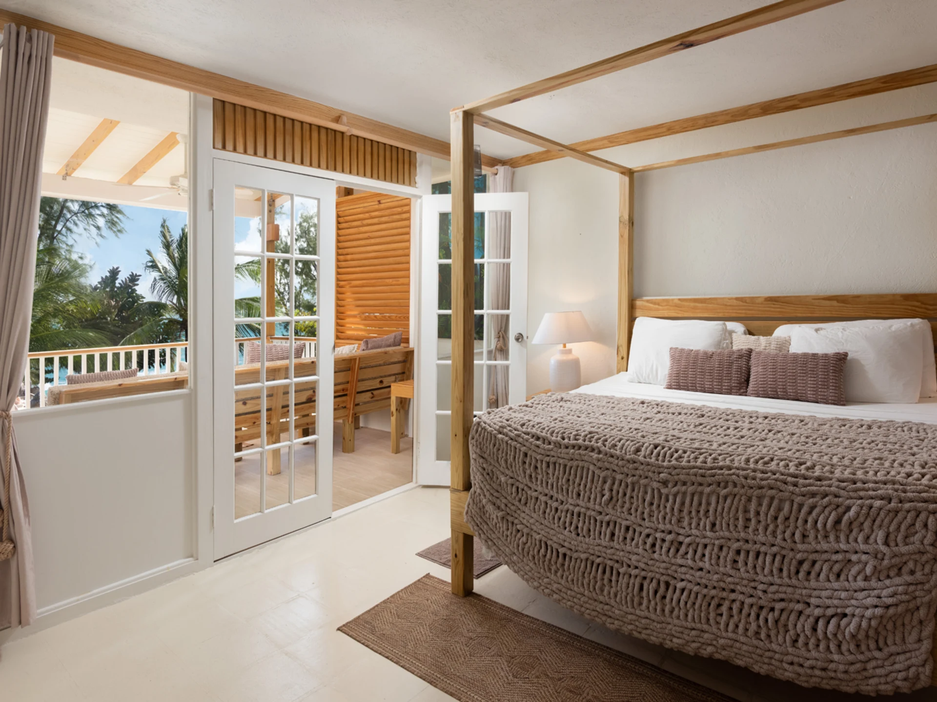 One of the beautifully appointed bedrooms