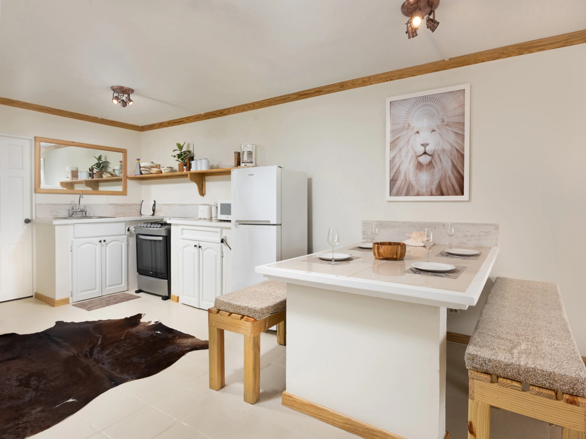 Open plan kitchen and living room