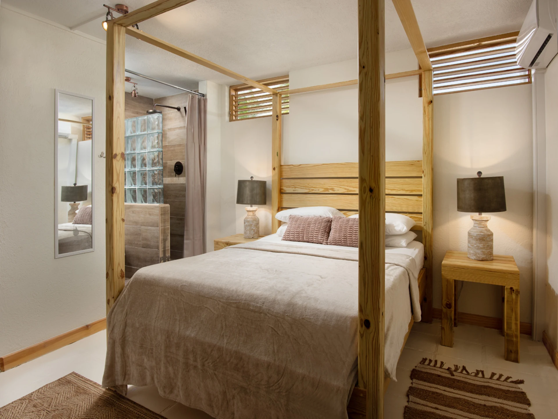 Beautifully appointed bedroom with en suite