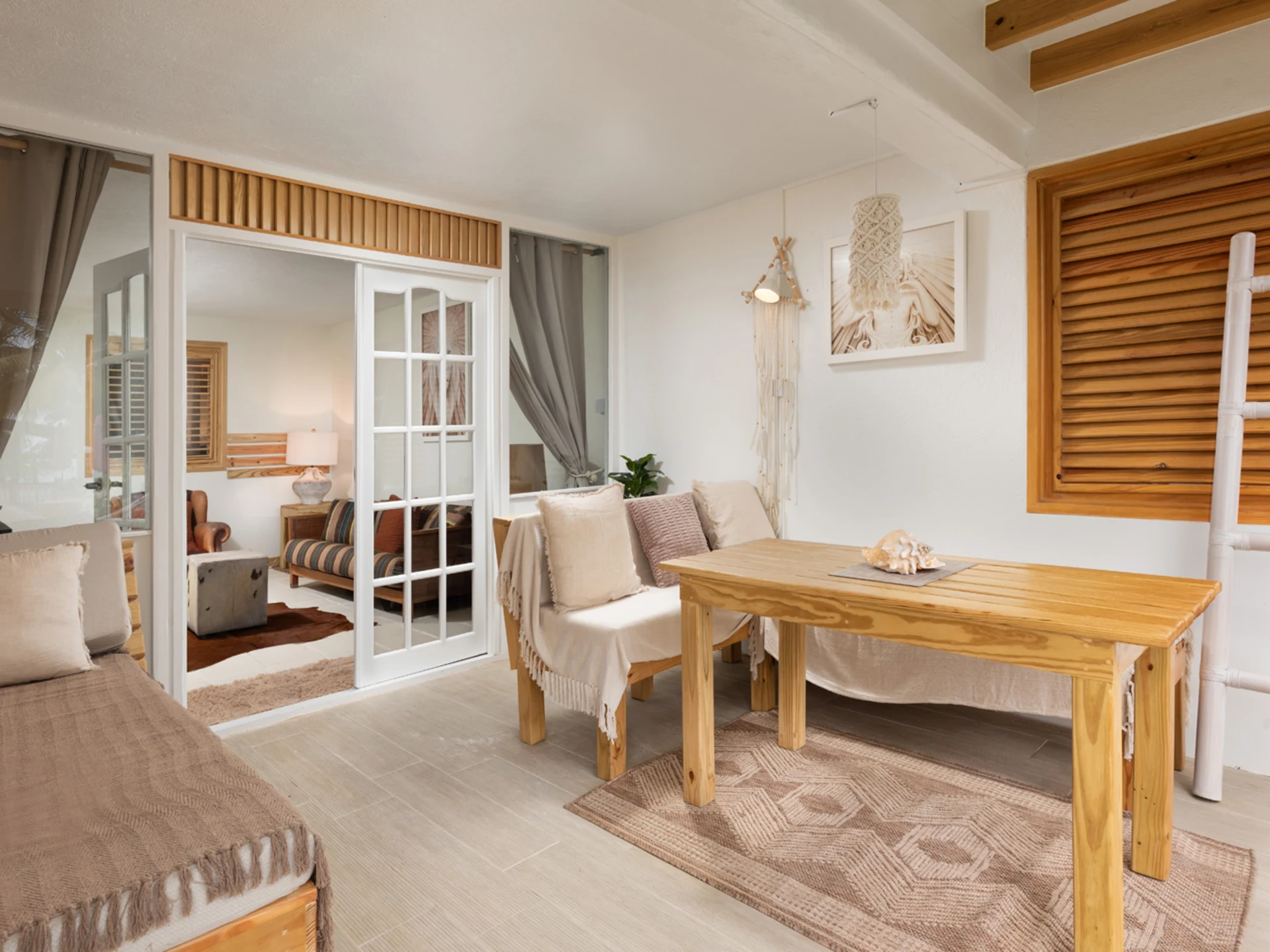 Open plan decked area from the Penthouse