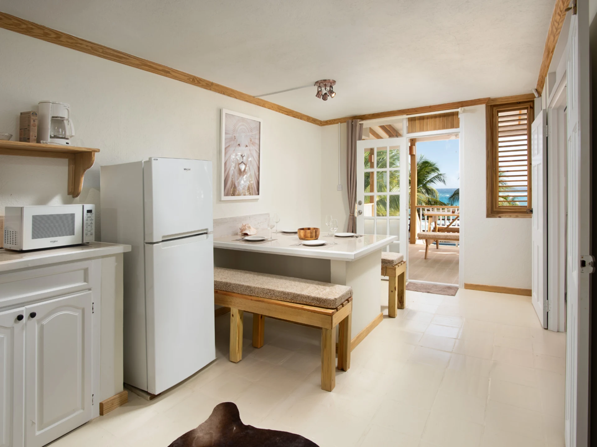 Open plan living and kitchen area