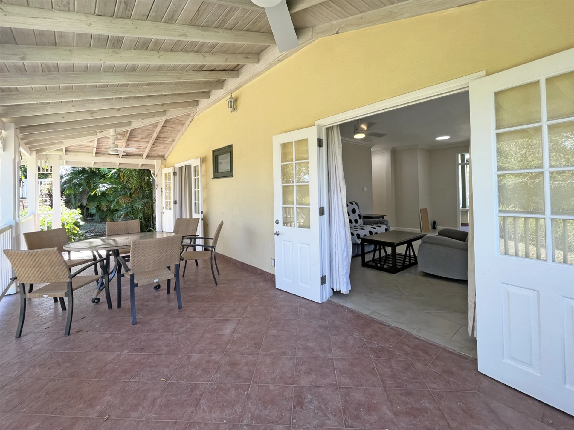 Covered patio