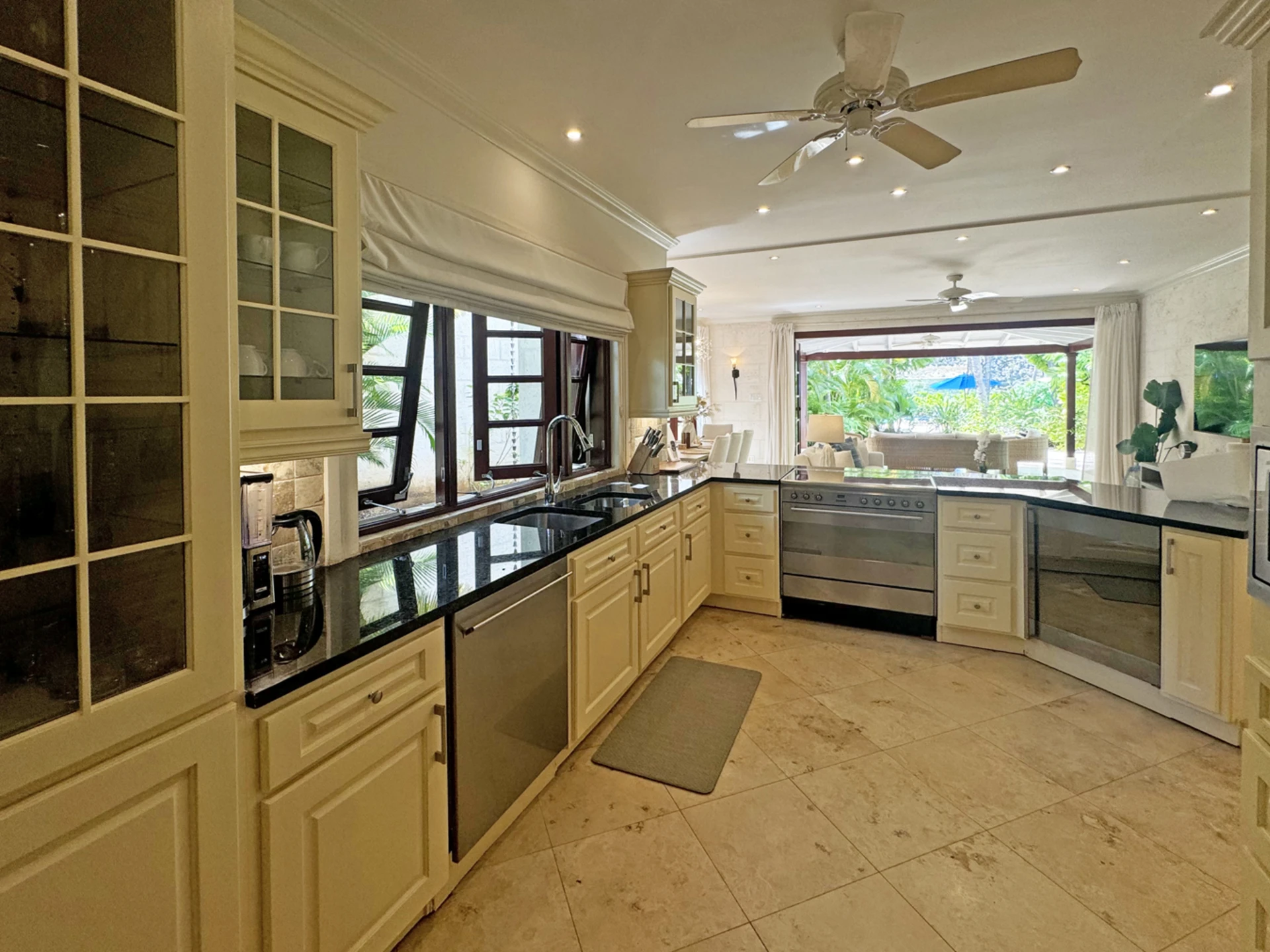 Kitchen with built in appliances