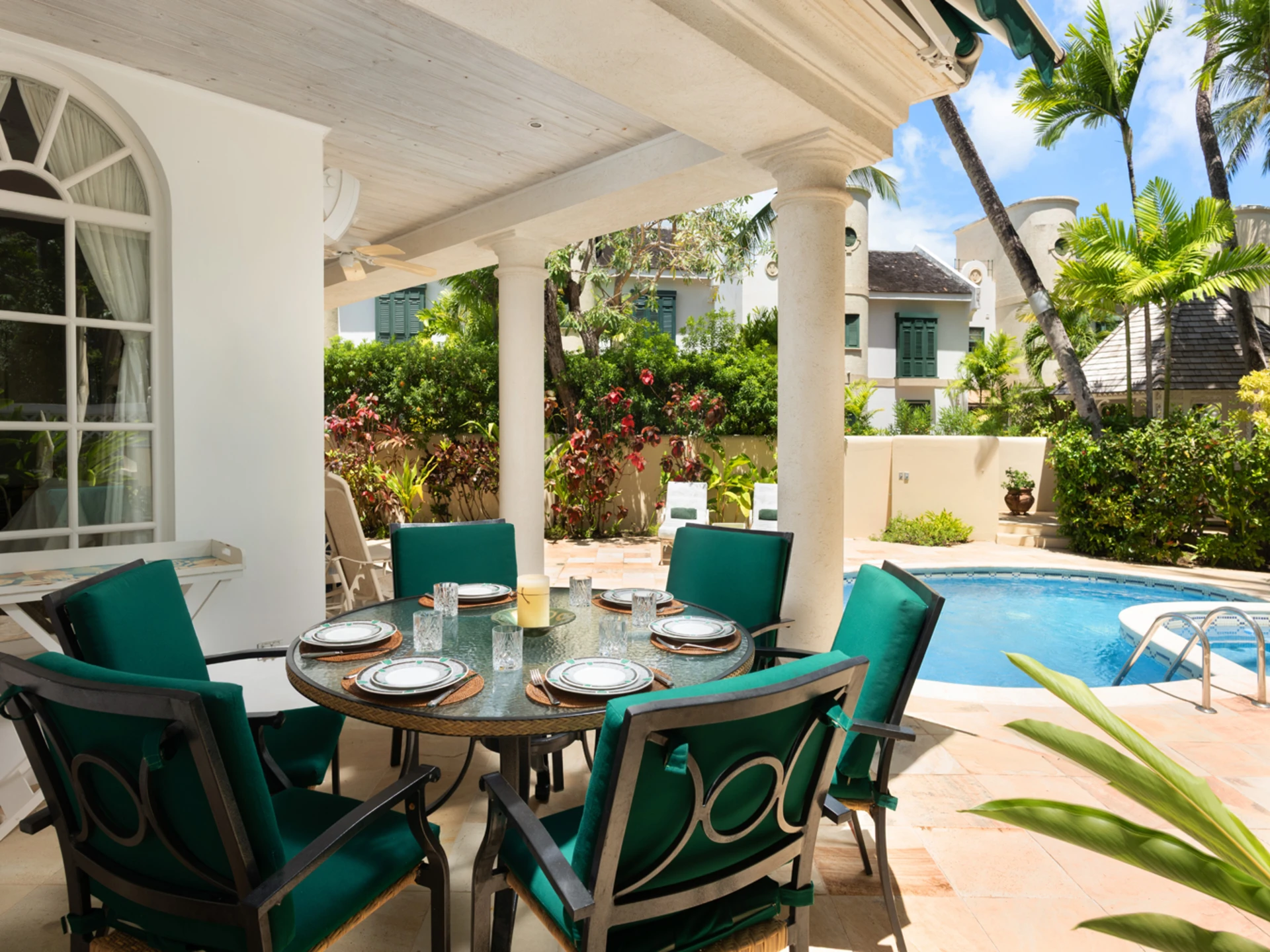 Al fresco dining area