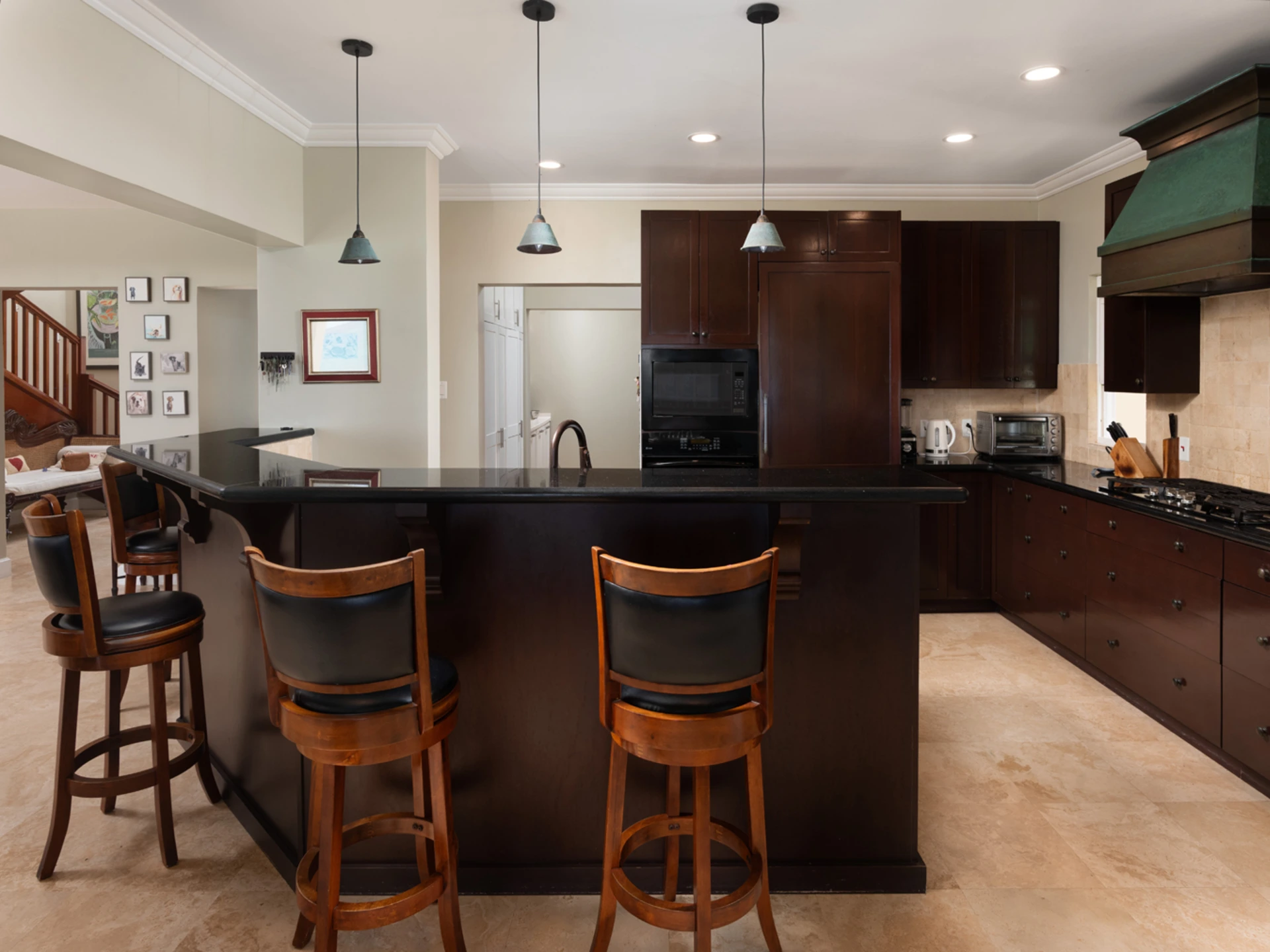 Open-plan kitchen