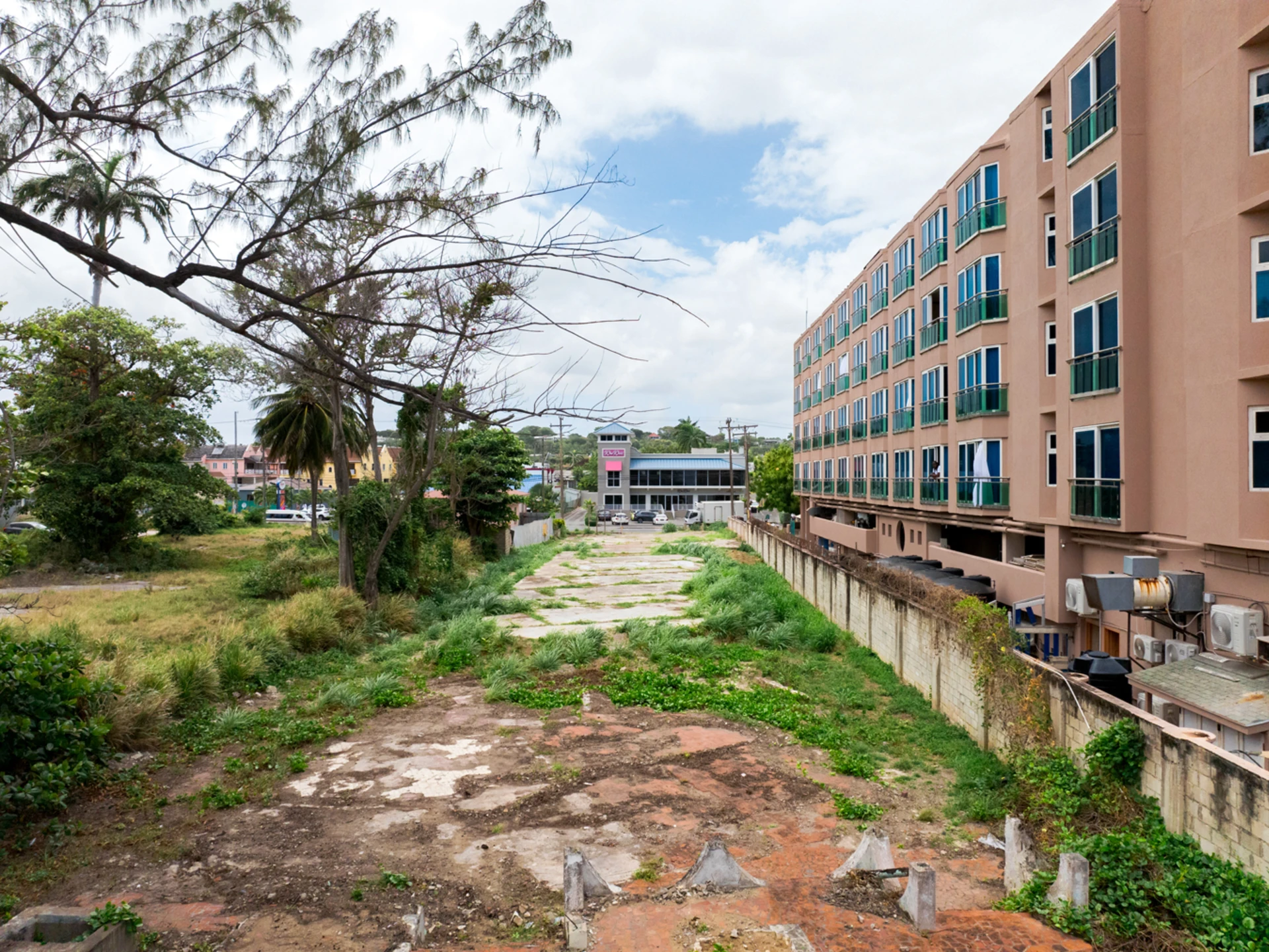 View of site alongside Accra Beach Hotel
