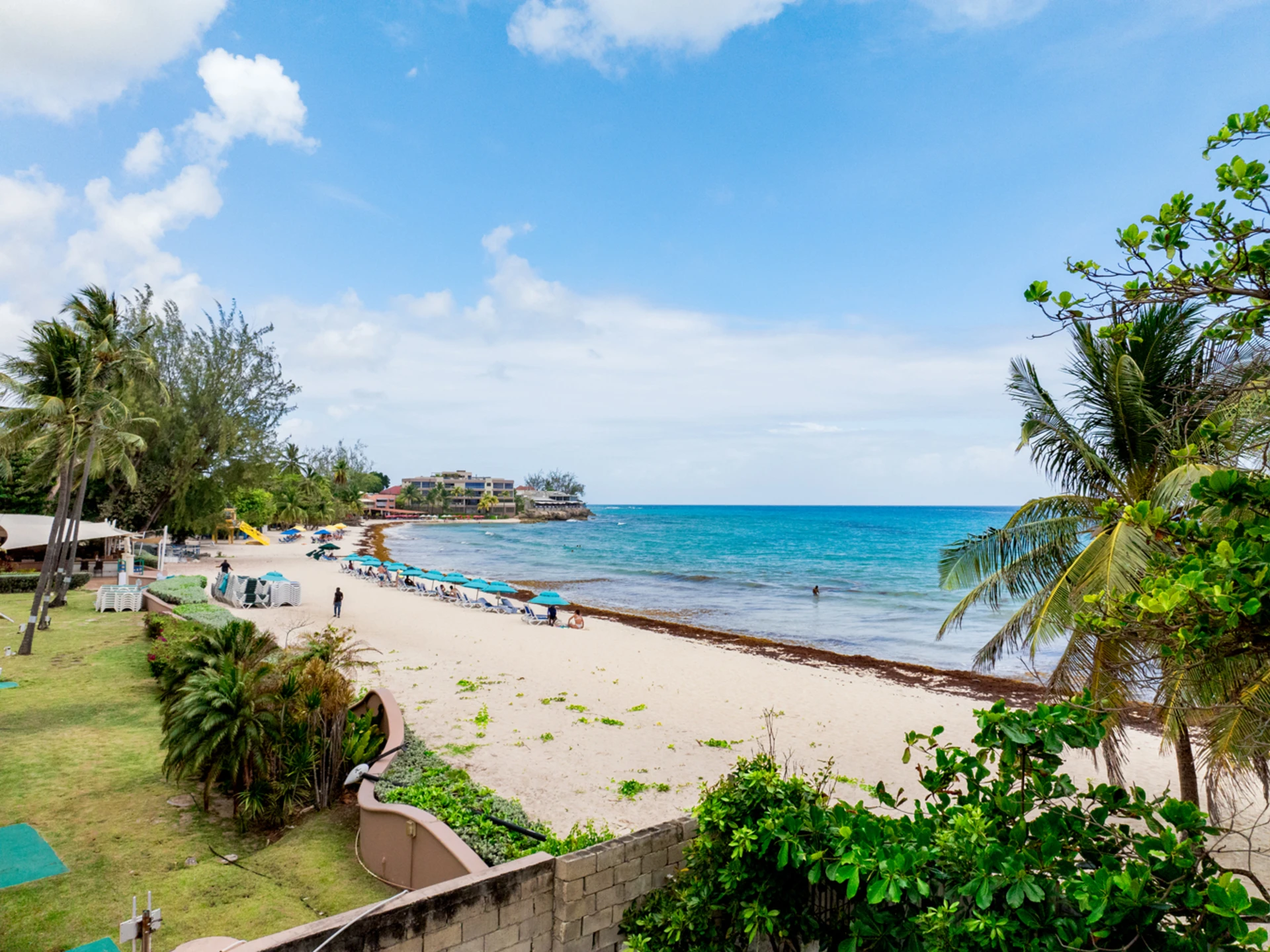 View of Accra beach from site