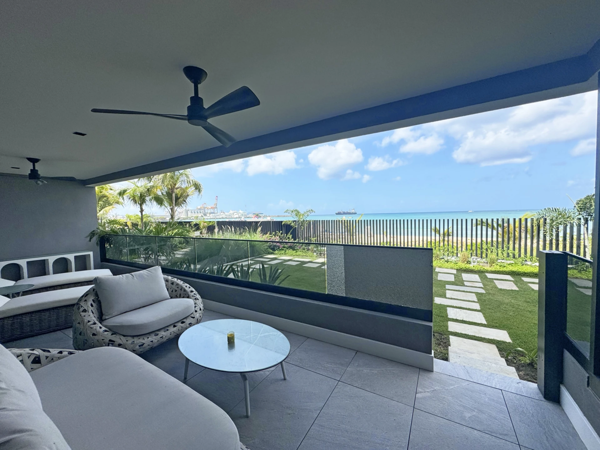 Patio with Sea Views