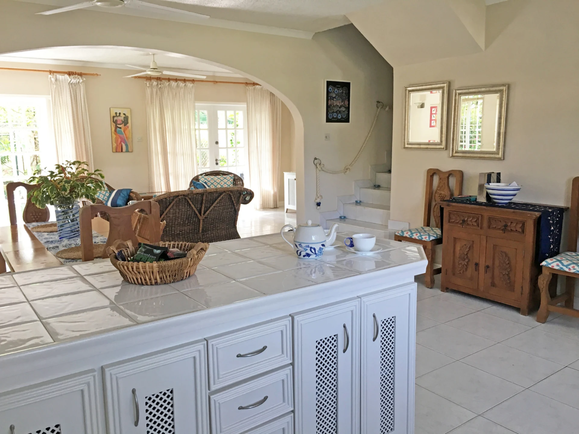 Open plan kitchen