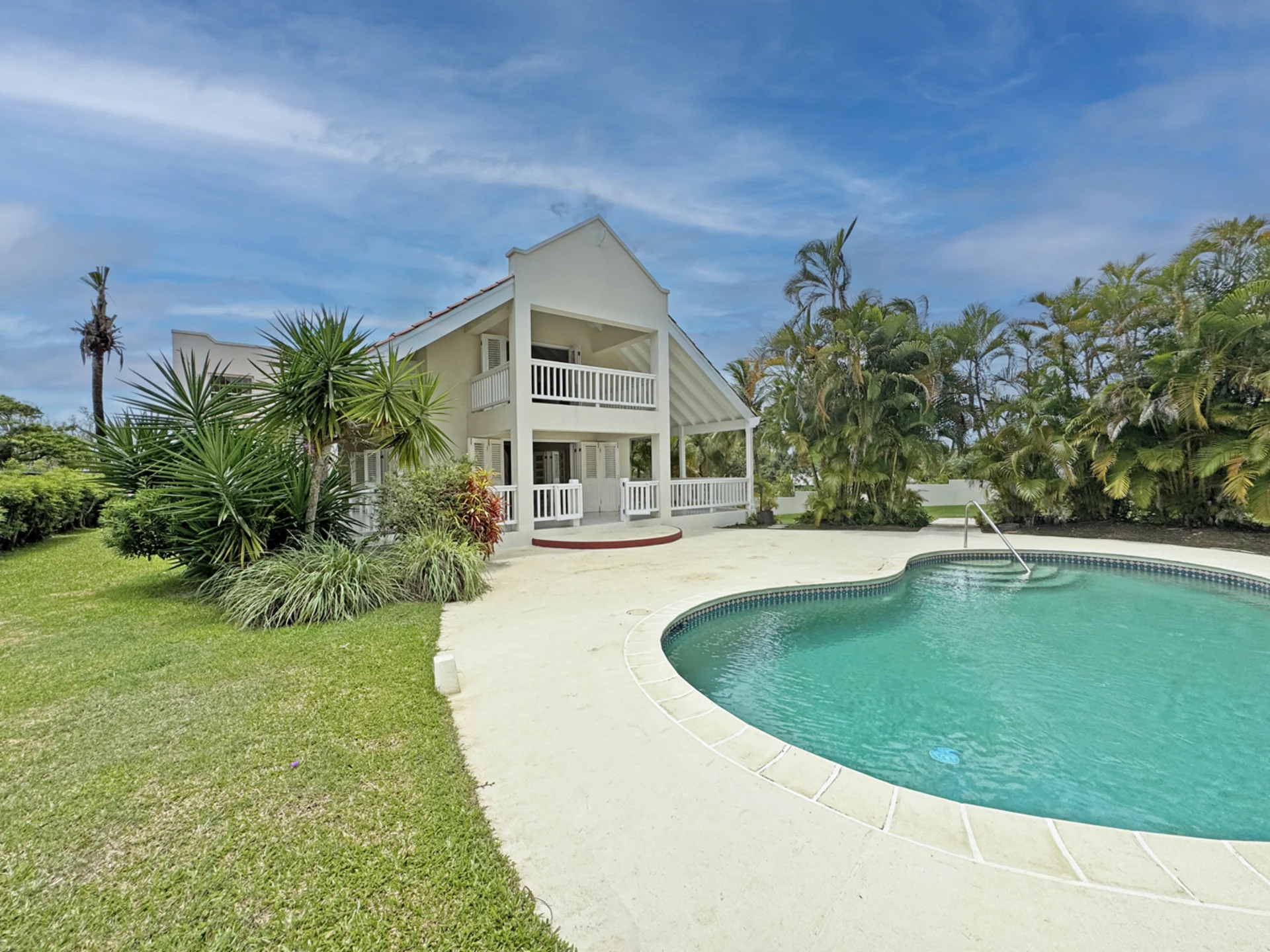View of the property from the lovely pool deck